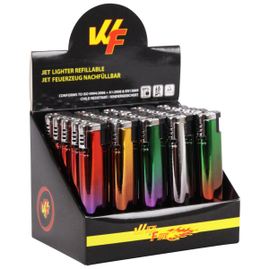 Zapalniczka Jet Metal rainbow 25 pcs
