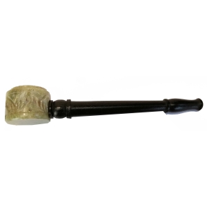 Fajka drewniana L 130  mm - kamienny kominek