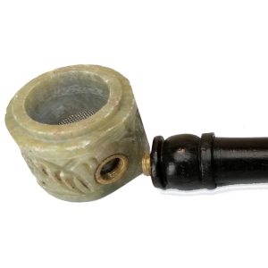 Fajka drewniana L 130  mm - kamienny kominek
