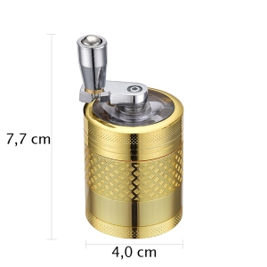Młynek grinder metalowy  fi 40 mm/4 part Korbka