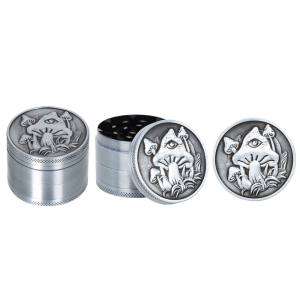 Młynek grinder metal Mushroom 50  mm/4part