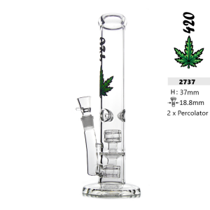 Bongo szklane lodowe z filtracją H 37 cm szlif 18,8 mm