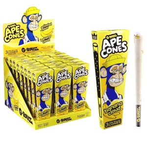 G-Rollz Cones Monkey  BANANA 3 pcs Cones