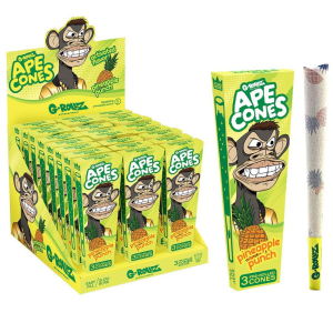 G-Rollz Cones Monkey  PINEAPPLE 3 pcs Cones