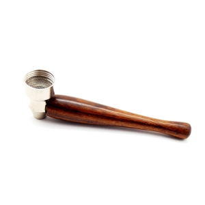 Fajka metal/wood L 95 mm