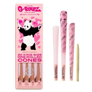Grollz Banksy bibułka PINK Joint kS 20 pcs box