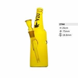 Bongo szklane BEER  H 26 cm szlif 18,8 mm