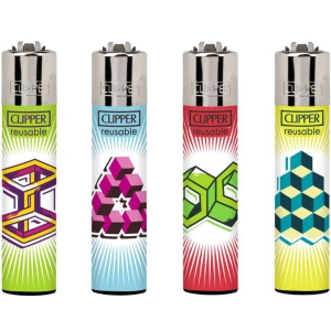 Zapalniczka Clipper Optic Illutions 48 pcs