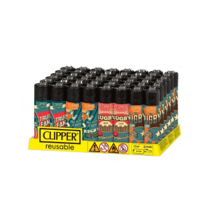 Zapalniczka CLIPPER Retro Rugby (48pcs)