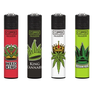 Zapalniczka CLIPPER CANNA KING (48pcs)