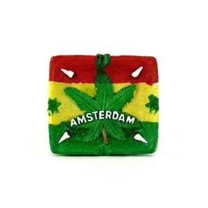 Popielniczka Amsterdam Rasta Leaf 100*100 mm