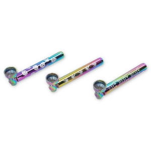 Fajka szklana Rainbow Skull L  95 mm