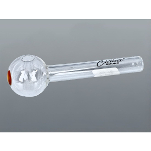 Fajka szklana do olejku Skull  L 10 cm