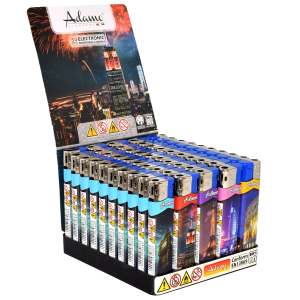 Zapalniczka piezzo Skinny City Night 50 pcs