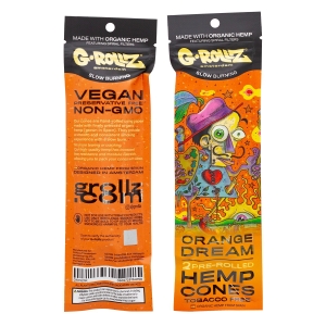 G-Rollz Cones Hemp Orange Dream -2 pcs  ORANGE - saszetka