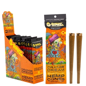 G-Rollz Cones Hemp Orange Dream -2 pcs  ORANGE - saszetka