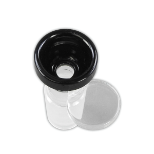 Cybuch szklany glass bowl Black 18,8 mm