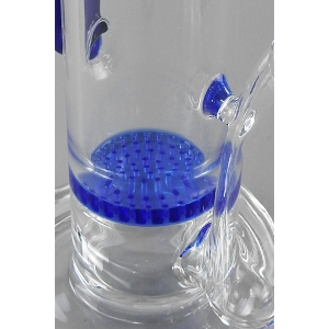 Bongo szklane z fitracją CHIMNEY BLUE H 45 cm
