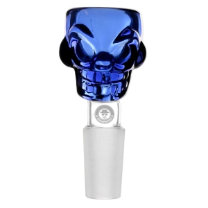 Glass Bowl Skull Blue szlif 14,5 mm