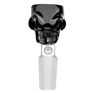 Glass Bowl Skull Black szlif 14,5 mm