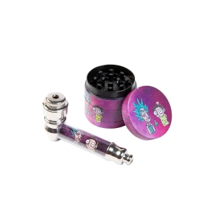 Zestaw grinder metal + fajka metal Morty