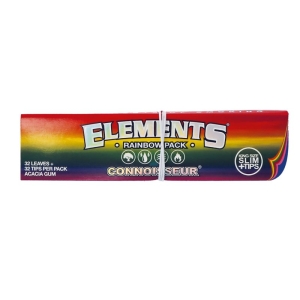 Bibułka ELEMENTS Rainbow  KS Slim + Filter Tips