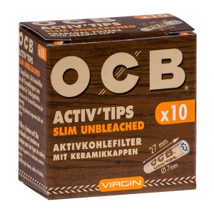 Filtr z węglem aktywnym OCB Virgin  7 mm - ceramik