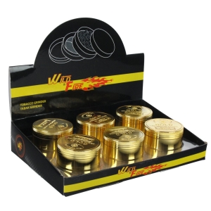 Młynek grinder metalowy  GOLD 52 mm/4part