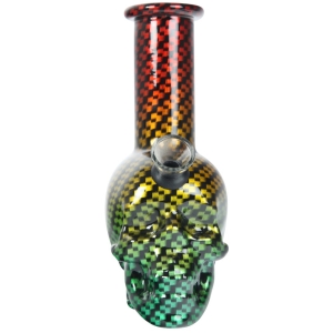 Bongo szklane mini SKULL H 14,5 cm
