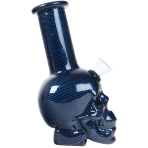 Bongo szklane mini SKULL H 14,5 cm
