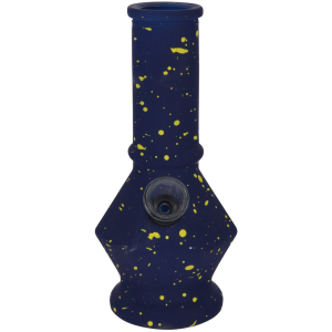 Bongo szklane mini  Sprinked Dark blue H 15 cm