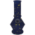 Bongo szklane mini  Sprinked Dark blue H 15 cm
