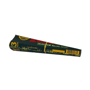 Bibułka Cones RAW Black Organic 109 mm - 3 pcs