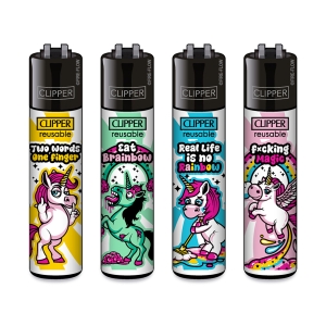 Zapalniczka Clipper UNICORN - 48 pcs