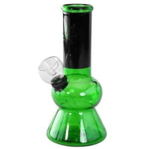 Bongo szklane GREEN  H 13,6 cm