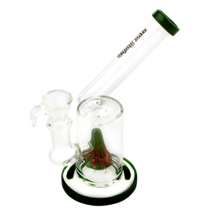 Bongo szklane H 14 cm szlif 14,5  mm Φ 25 Perkolator Thug Life