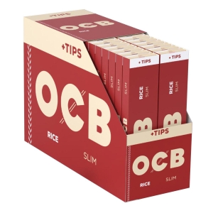Bibułki OCB slim + Filter tips RICE