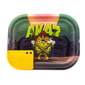 Tacka do rolowania AK 47 14*18 cm + karta grinder