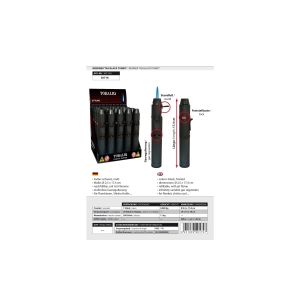 Zapalniczka palnikowa JET Black H 17,4 cm