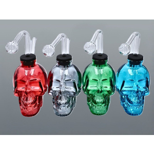 Bongo  szklane do olejku Skull  H 16