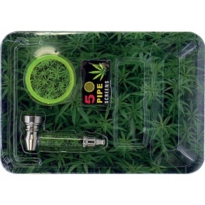 Tacka metalowa do rolownia + fajka grinder/sitko Rolling tray HOT