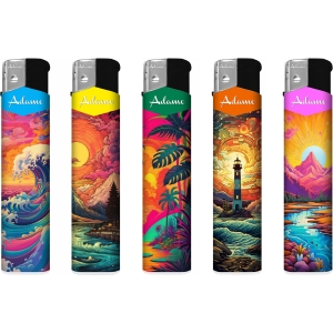 Zapalniczka Piezzo Colorfull z zaworekiem i regulcją